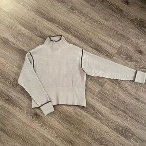 Varley Hagen Ribbed Mock-Neck Pullover